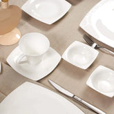Karaca Fine Pearl Node 26-piece breakfast service square